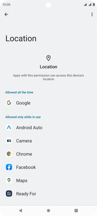 Press the required app.