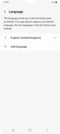 Press Add language.