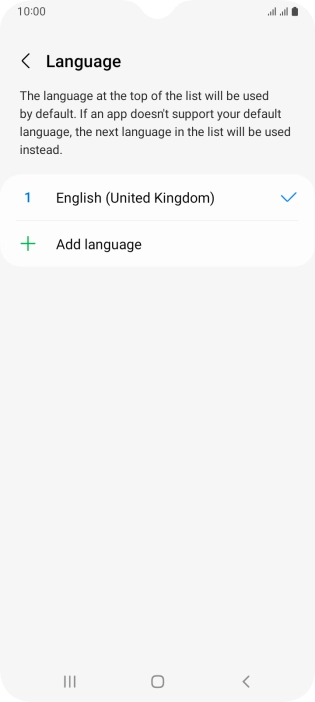Press Add language.