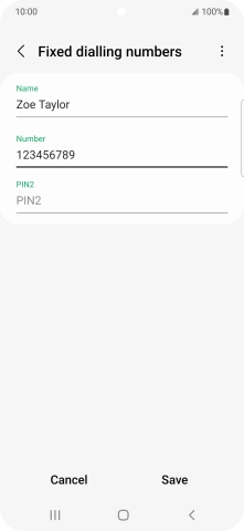Press PIN2 and key in your PIN2. The default PIN2 is 1111.
