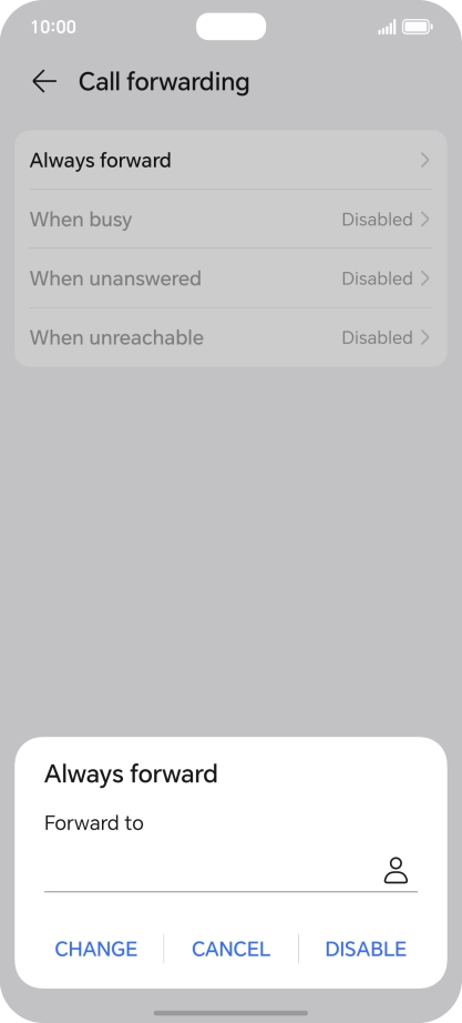 Press DISABLE.