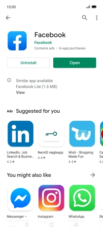 Press the Home key to return to the home screen.
