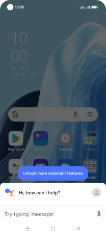 Press the profile icon.
