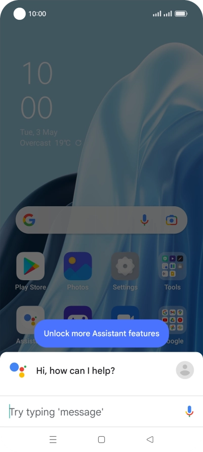 Press the profile icon.