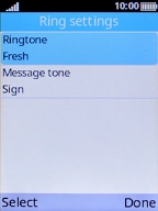 Select Message tone.