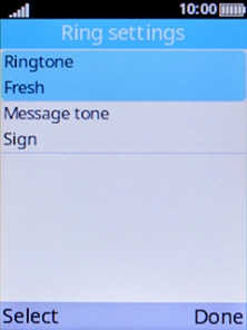 Select Message tone.
