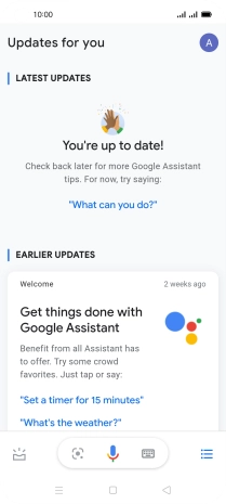 Press the profile icon.