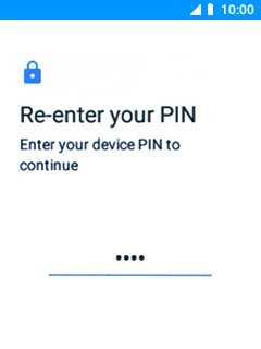 Key in your PIN and press the Navigation key.