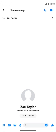Press the text input field.