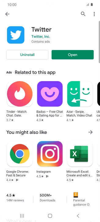 Press the Home key to return to the home screen.
