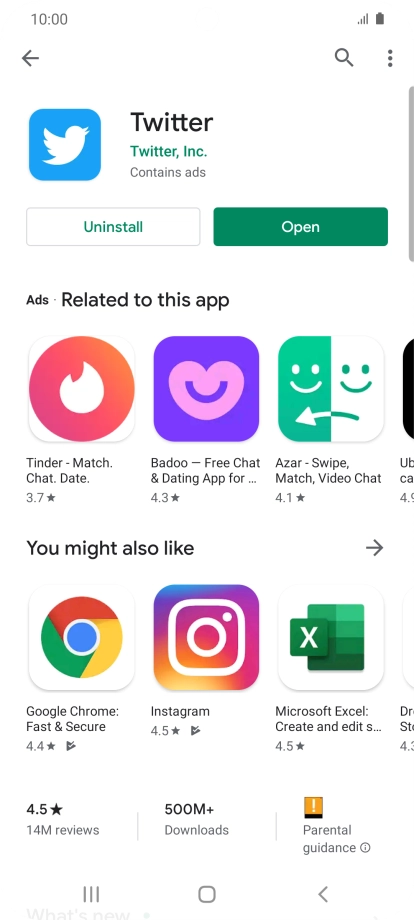 Press the Home key to return to the home screen.