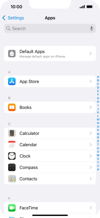 Press App Store.