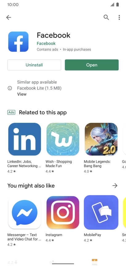 Slide your finger upwards starting from the bottom of the screen to return to the home screen.