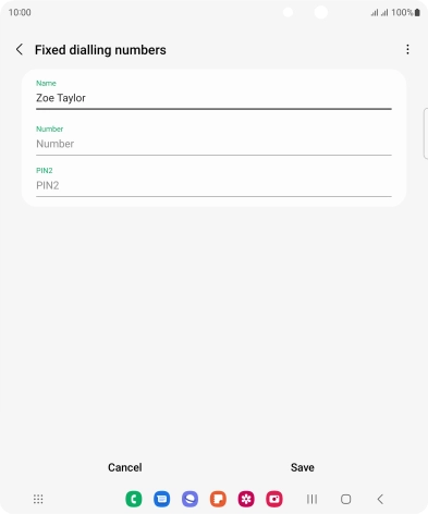 Press Number and key in the required phone number.