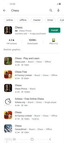 Press the required app.
