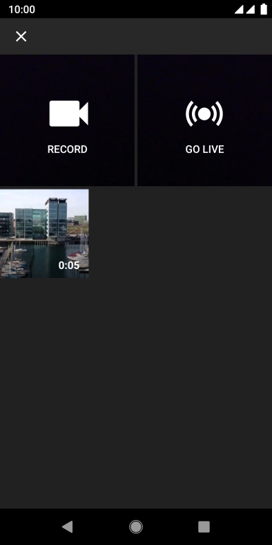 Press the required video clip.