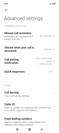 Press Fixed dialling numbers.