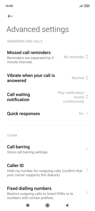 Press Fixed dialling numbers.