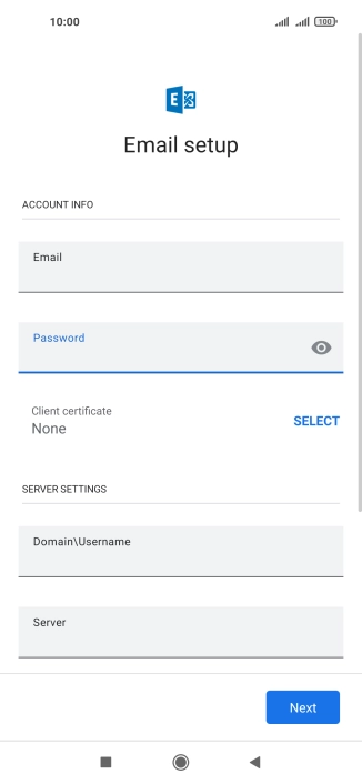 To turn on the function, press SELECT and follow the instructions on the screen to install the required certificate.