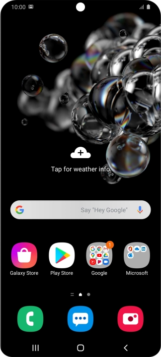 The email message icon shows that you've received a new email message.