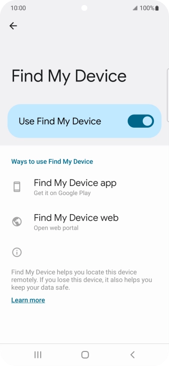 Press the Home key to return to the home screen.
