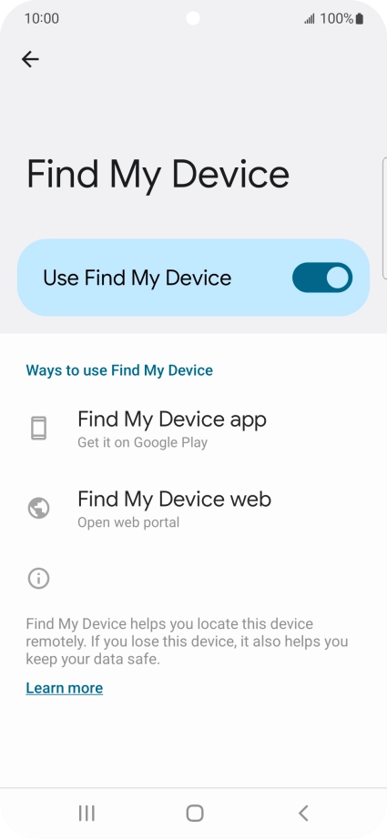 Press the Home key to return to the home screen.