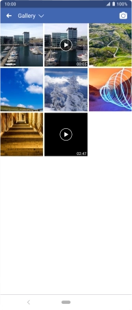 Press the required picture or video clip.