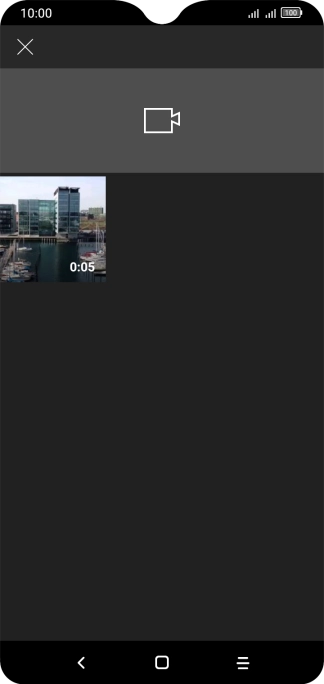 Press the required video clip.
