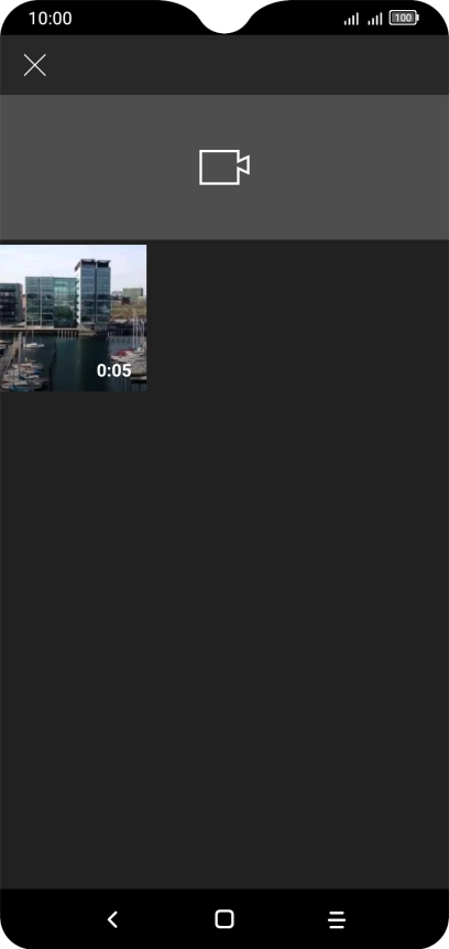 Press the required video clip.