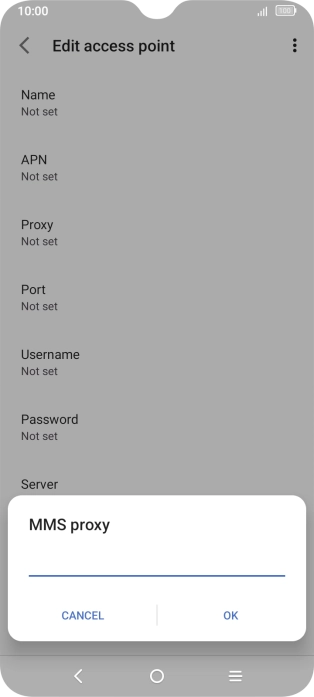 Key in 212.183.137.012 and press OK.