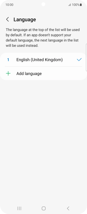 Press Add language.
