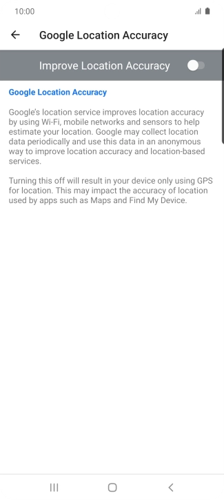 If you press the indicator next to 