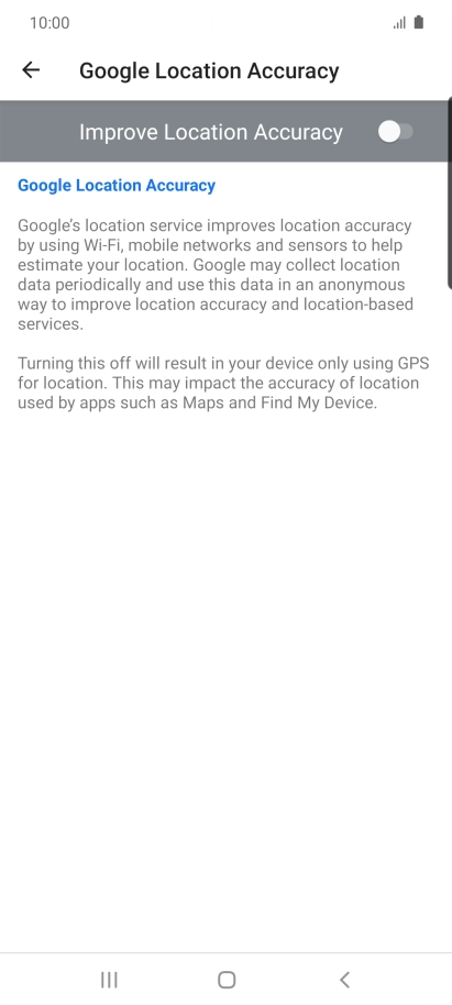 If you press the indicator next to 