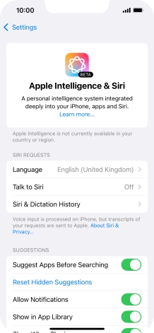 Press Talk to Siri.