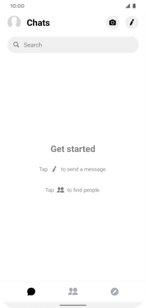 Press the new message icon.