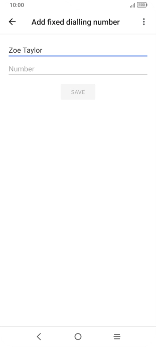 Press Number and key in the required phone number.