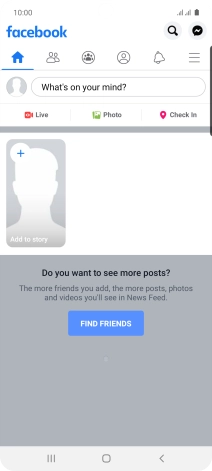 Press the text input field.