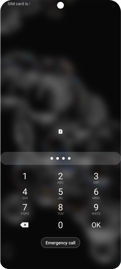Key in a new four-digit PIN and press OK.
