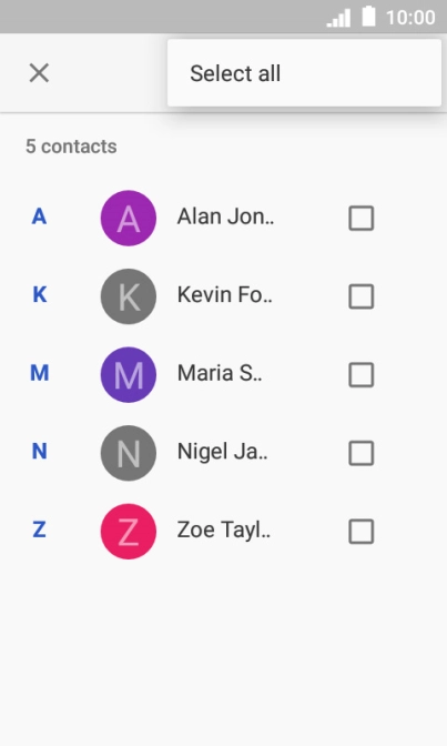 Press Select all.