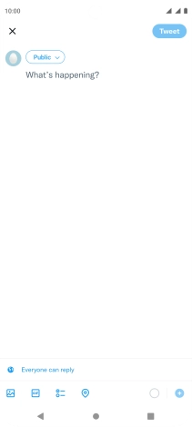 Press the text input field.