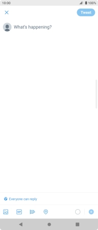 Press the text input field.