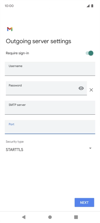 Press the drop down list below 