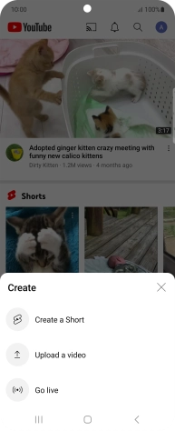 Press Upload a video.