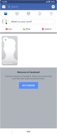 Press the text input field.