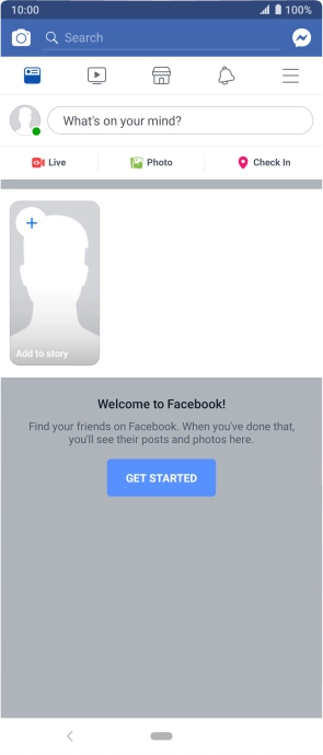 Press the text input field.
