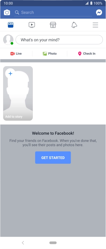 Press the text input field.