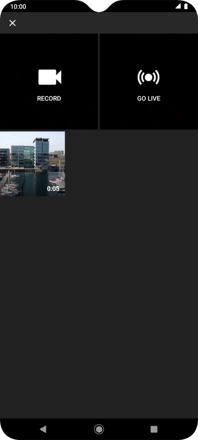 Press the required video clip.