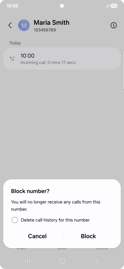 Press Block.