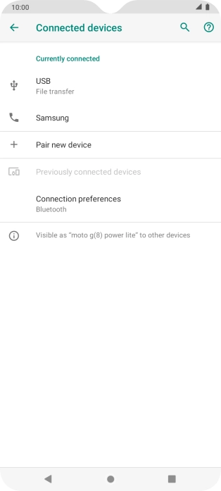 Press the Home key to return to the home screen.