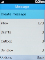 Press the Left selection key.